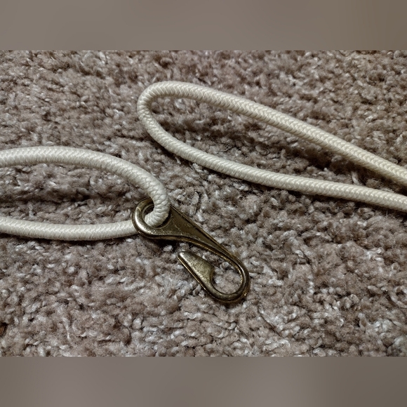 Vintage Cream and Gold Bungee Braided Cord Belt - Picture 6 of 8